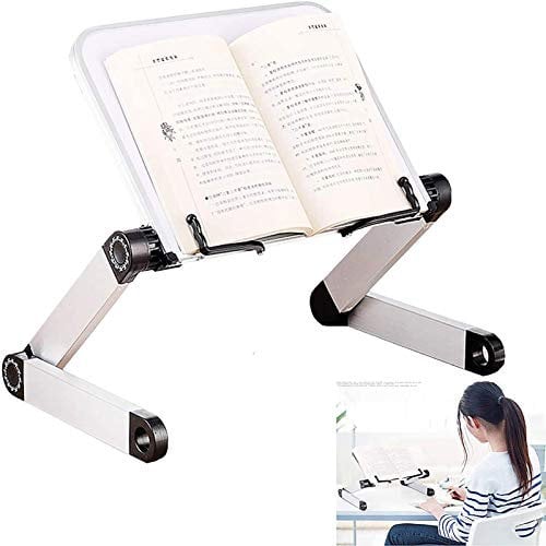 Leggio per Libri da Tavolo e Letto, Ergonomico con Altezza e Inclinazione Regolabili