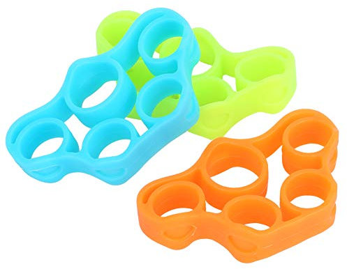 Fdit 3Pcs Trapezoid Grip Training Hand Finger Trainer Cinturino in Silicone da Allenamento con Impugnatura per avambraccio da Polso