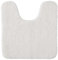 MIULEE Badematte WC Vorleger Badteppich Fußmatte Flur 1 Stück U Förmige Deko Matte Badteppiche Dekoration rutschfest Saugfähig für Wohnzimmer Badezimmer Toilett WC 45x45cm Weiß