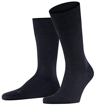FALKE Herren Sensitive Berlin Socken druckfreier Komfortbund flache Naht gegen Druckstellen komfortabel Diabetiker atmungsaktiv nachhaltige klimaregulierende geruchshemmende Wolle Baumwolle 1 Paar