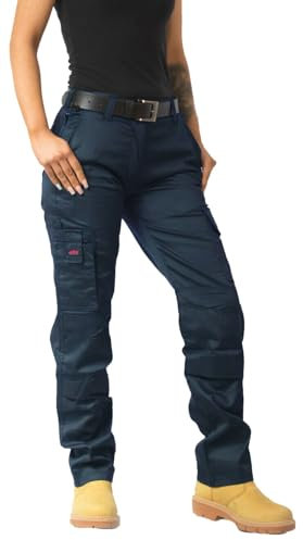 BKS Ladies Cargo Knee Pad Work Trousers (Navy - 12)