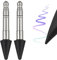 Lot de 2 stylos fins de rechange pour Surface Slim Pen 2, sensibilité en temps réel pour Surface Pro 8/Surface Pro X/Surface Laptop Studio/Surface Duo 2