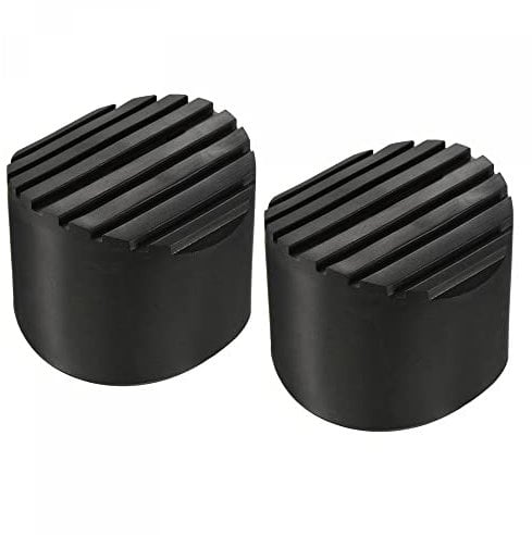 sourcing map Ladder Non-Slip Feet Mat 68mm ID Rubber Round Telescopic Ladder Accessories Pad Cover Cushion for Ladder Protection Black Pack of 2