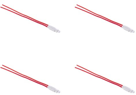 ZOREI Lampada Led Per Pulsante Comando Illuminabile, Compatibile Con Bticino Living, Compatibile Con Bticino Matix (4 Pezzi, Rosso)