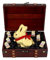 Bull & Bear Mini Schatztruhe Ostern mit Schokoladen Osterhasen und Mini Schokohasen, Geschenkset Ostern, Ostergeschenk