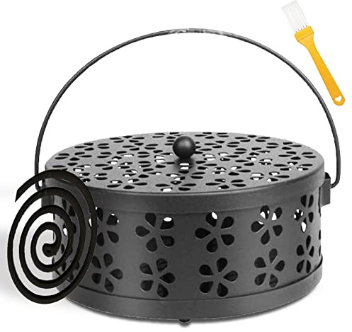 Support de Bobine de Moustique, Support de Bobine D'encens, Support Spirale Anti Moustique Portable, Métalliqu, Support Spirale Anti Moustique pour Salon, Chambre à Coucher, Extérieur