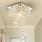 Finktonglan Mini Crystal Chandelier, Modern Ceiling Light Fixture Flush Mount Pendant Lighting for Bedroom, Living Room, Dining Room, Hallway, Kitchen