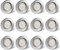 LED Einbaustrahler 230V Flach Dimmbar LED Spots 3 stufe Dimmbar 6W IP44 Bad Einbauleuchten Deckenspots Deckenstrahler,Warmweiß 3000K Schwenkbar Einbauspots für Badezimmer Küche Wohnzimmer,12er Set