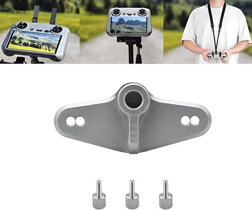 ZWLLKJGS RC2 Fahrradhalterungsadapter für DJI Mini 3 Pro/Mini 4 Pro/Mini 3/Neo Controller mit Bildschirm 1/4 Schraubanschluss Stativhalterung Hals Lanyard Adapter Fahrradbasis Zubehör (Nicht für DJI