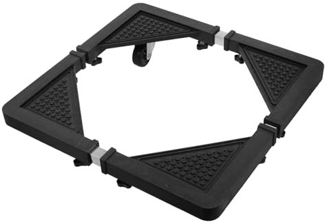 DOITOOL Fondo De Lavadora Base Lavadora Lavasecadora Lavadora Secadora Soportes Base Del Electrodoméstico Soporte Ajustable Base Móvil Telescópico Estante Eléctrico Acero Inoxidable