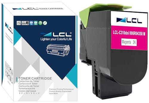 LCL Kompatibel Tonerkartusche C310 C310DNI C310DNIM C315 C315DNI 006R04358 (1 Magenta) Kompatibel für Xerox C310 C310DNI C310DNIM C315 C315DNI Printers