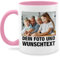 Tasse Tassen 325ml - Mit Foto I Eigenem Bild I Text I Name I Wunschtext - 325 ml - Rosa - mug with photo fototasse selbst drucken fotos glühweintassen personalisierte teetasse bildtasse