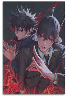 Impr Anime-Poster, Motiv: Kettensäge, Mann, Aki Hayakawa, dekoratives Gemälde, Leinwand, Wandposter und Kunstdruck, moderne Familienschlafzimmer-Dekoration, Poster, 30 x 45 cm