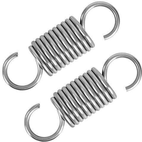 GUNGY Zugfedern mit Haken Edelstahl Spannfeder Zugfeder 60mm Außendurchmesser 20mm Drahtdurchmesser 2,5mm Maximale Zugkraft 14kg 2,5x20x60mm 2 Stück