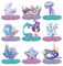 9 Stück Ozean Meer Tier Waben Centerpieces,Meer Welt Tier Kreatur Thema Party Dekoration,Bienenwabe Mittelstücke,Bienenwabe Herzstück,Tischdekorationen,Tabelle Honeycomb für Kinder Geburtstag Party