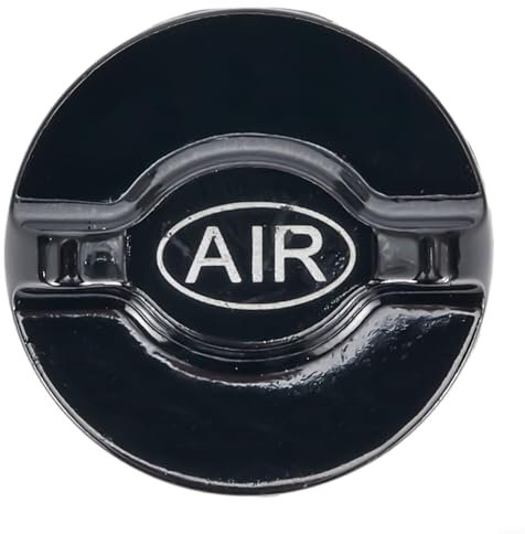 Hochwertige Ventilkappe für Fahrräder, Federgabel vorne, Aluminium-Legierung für hervorragende Leistung (schwarz)