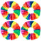 4Stück Pride Regenbogen Haargummis Regenbogen Haargummis Lgbt Regenbogen Haarring Haargummis Elastisch Gestreift Regenbogen Pferdeschwanzhalter Feier Haarring Haare Für Frauen Mädchen Haar Accessoires