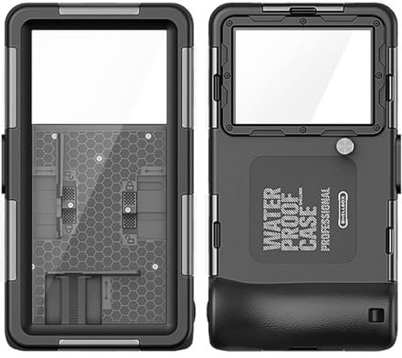 Carcasa para teléfono de Buceo, Funda Protectora para el Agua, 15 m, Cubierta móvil subacuática de Segunda generación, Interfaz de Selfie y Agujero para cordón, Funda Impermeable para teléfono de