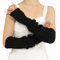 CHIC DIARY Arm Warmers Long Fingerless Gloves for Woemn Knit Mitten Y2K Wrist Warmer with Thumb Hole For Winter