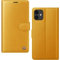 AIMOYU for iPhone 12 Case, Flip Wallet Leather Phone Case with [4 Card Slots] [Kickstand] [RFID Blocking] Magnetic Protective Shockproof Cover for iPhone 12 Phone Case - Orange