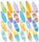 HAWILLOSCH 120stücke Hawaiiansche Surfboard Aufkleber Tropische Strand Dekoration Für Projekte Scrapbooking Und Partys Langlebige Und Leicht Anwendbare Decals