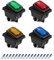 Flaconi 4PCS Interrupteur Voiture,Interrupteur 12v,Interrupteur 12v Etanche,12V 24V 20A Interrupteur Etanche,Interrupteur Etanche 12v,Interrupteur à Bascule Étanche,Convient aux Voitures,Camions