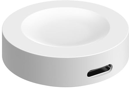 QEINZOY Caricatore per Huawei Watch GT 5/GT 5 Pro/GT 4/GT 3/GT 3 Pro/GT 3 SE/GT Runner, HUAWEI Watch 4/Watch 3/D2/Ultimate, USB C Caricatore Magnetico Dock di Ricarica Portatile (Senza Cavo), Bianco