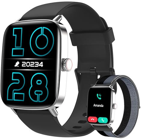 Smart Watch for Men, [1.83 HD Screen] Answer/Make Calls, Ladies Smart Watches for Samsung/Android/iPhone