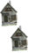 PRETYZOOM 2 Pcs House Ornaments Garden Fairy House Paint Fake Home Decor Centerpieces Gnomes Door Plant Frog Faux Fern Lit Brands Lantern Houses Puzzle Outlet Solar Lights Cover White Resin