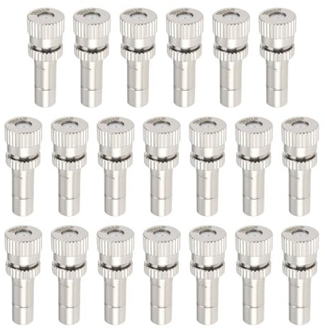 LT Easiyl 20 ugelli di atomizzazione a connessione rapida da 6 mm con foro da 0,6 mm, adatti per giardini, serre, raffreddamento esterno