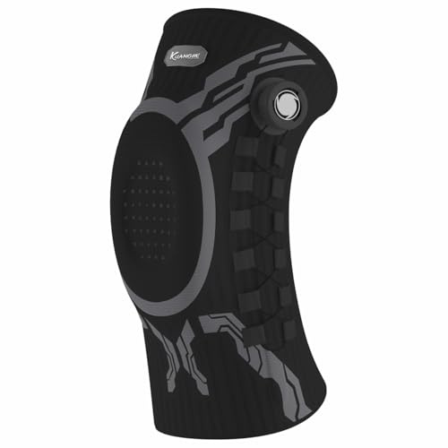 Kuangmi Rodillera Soporte Profesional para Alivio del Dolor, Recuperación Articular, Uso Deportivo y Diario B-L-XL