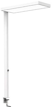 MAUL LED Stehlampe MAULjura | Lampe dimmbar mit Klemmfuß & 4.000 K | Energieeffizente LED-Technik | Deckenfluter mit direkter & indirekte Beleuchtung | Klemmleuchte mit GS Zeichen | Weiß