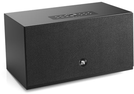 Audio Pro C10 MkII W Wireless Multiroom Speaker 80 W Class-D Amplifier, AirPlay 2, Google Cast, Bluetooth 5.0, RCA Line-In, Subwoofer Out (Black)