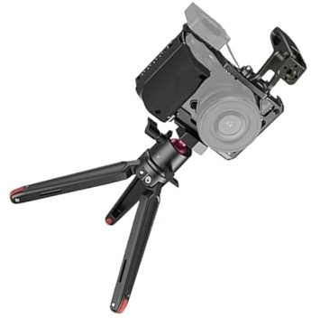 Kompatibel for Sony A6100/A6300/A6400 – DSLR-Kamerakäfig-Rig-Set, Silikon-Griff und Kaltschuh-Montagebasis(Cage Kit)