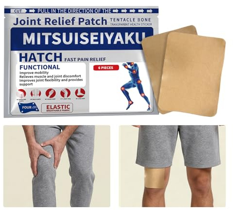 6 Stück Schmerzpflaster Für Gelenke Und Muskeln, Gelenkpflaster, Wärmepflaster Bei Arthrose Und Muskelschmerzen Für Knie, Rücken, Nacken, Schultern, Verspannungen & Rücken Knieschmerzen