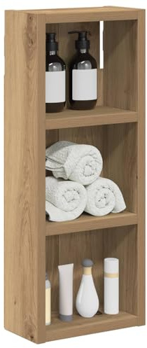 vidaXL Badezimmer-Wandschrank Kunsthandwerk Eiche 20 x 10 x 50 cm