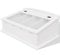 vidaXL Range-couverts style baroque PFDM Blanc Rangement de couverts bijoux