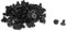 sourcing map 100 Stück M3 x 6mm Senkkopfschrauben Metrisch Innensechskant Schrauben Flachkopfschrauben Schwarz