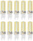 10 x 5.5 W LED Leuchtmittel G9, 104 LEDs, kaltWeiß 5000K, SMD 3014 AC220V, 500lm Super hell mit Beam Winkel 360 Grad.