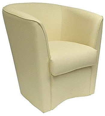 LIBEROSHOPPING.eu - LA TUA CASA IN UN CLIK Schlafzimmer Sessel aus Valentina Öko-Leder mit hoher Qualität gepolstert (Beige)