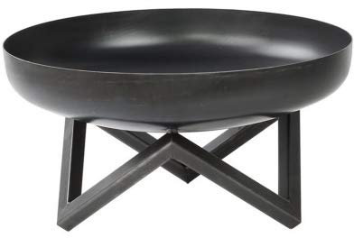Feuerkorb Feuerschale Pan 10 Garten Gartenfeuer 60 70 80 cm Schwarz Pflanzenschale Terrassenfeuer Auswahl-Pan10-Schwarz E00464-80cm