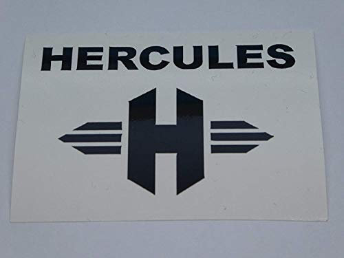 myrockshirt HerculesAufkleber Logo + Schriftzug 20 cm Mofa Moped Roller Aufkleber,Sticker,Decal,Autoaufkleber,UV&Waschanlagenfest,Profi-Qualität