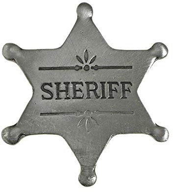 Anstecker Pin Sheriffstern Sheriff Historische Nachbildung Made in USA Western Country