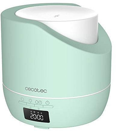 Cecotec Difusor de aroma PureAroma 500 Smart Sky. Capacidad 500ml, Pantalla LED, Temporizador 12h, Despertador, 3 Modos de funcionamiento, Cobertura 30m2