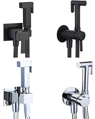 Kit Idroscopino Acqua Calda e fredda con Shut-Off Azionamento a Leva Ottone