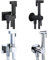 Kit Idroscopino Acqua Calda e fredda con Shut-Off Azionamento a Leva Ottone