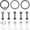 AceFun 1,2mm 8mm 16G Lippenringe schwarz Lippen stecker schwarz Helix Tragus Piercing schwarz Edelstahl Labret Monroe Lippenringe Nagel Tragus Helix Ohrringe Ohrstecker Ring Medusa Piercing Schmuck