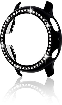 Hülle Kompatibel mit Samsung Galaxy Watch, Kratzfest Glitzer Diamant Schutz Hülle, Hart PC Lünette Stoßfeste Schutzhülle für Galaxy Watch Active 2 (40MM)