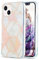 iPhone 14 Case Marble, iPhone 14 Phone Case Shockproof Ultra Silm Back Case for Girls Women with TPU Bumper Silicone Protective Cover Cases for iPhone 14 Case, Pink & White