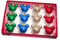 Palline per albero di Natale, decorazione per albero di Natale, Disney Topolino Minnie, Topolino e Minnie, 12 pezzi, multicolore